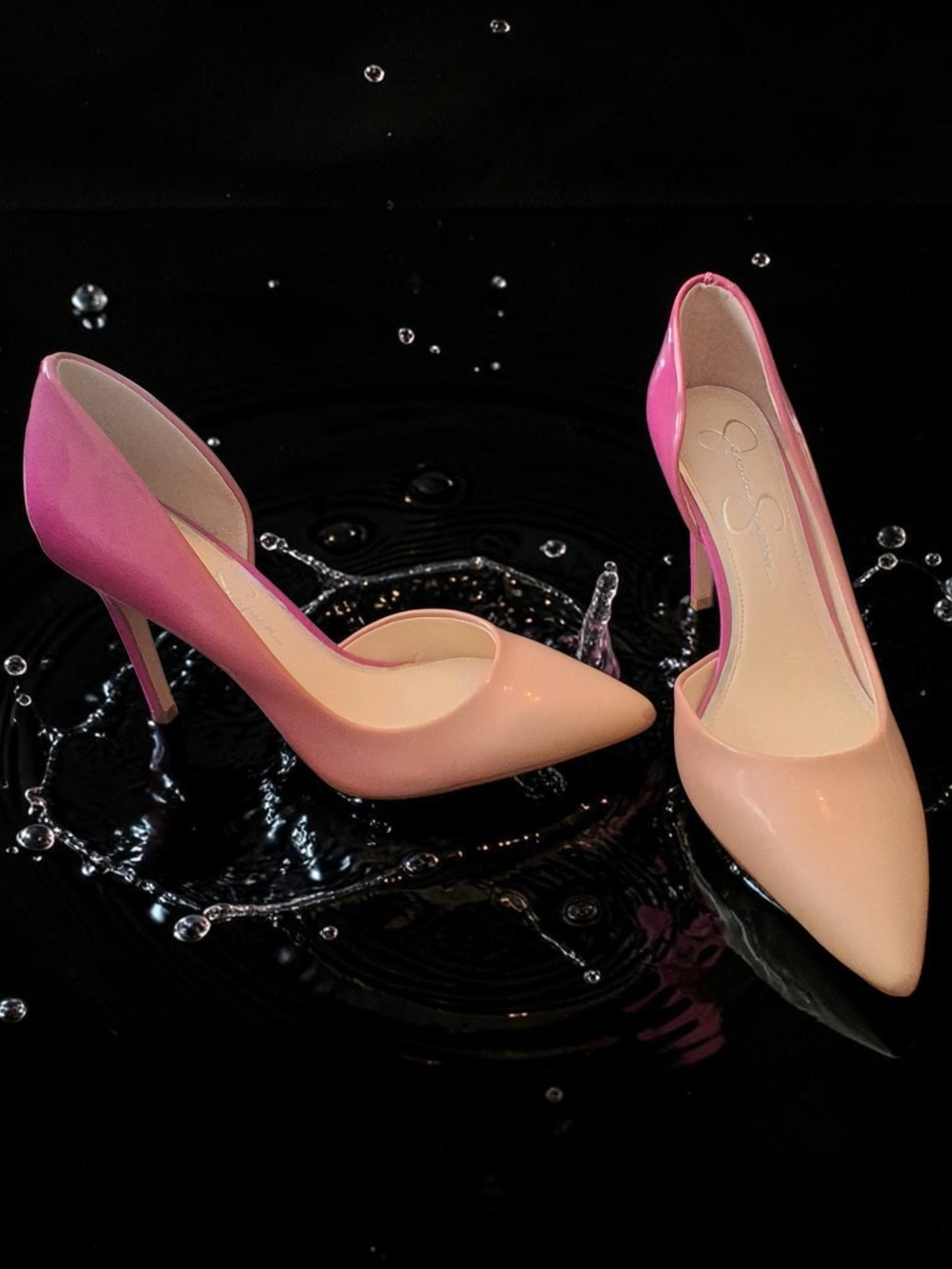 Jessica Simpson Pink Ombre Pointed-Toe Stiletto Pumps Womrns Shoes Size 8 Sexy